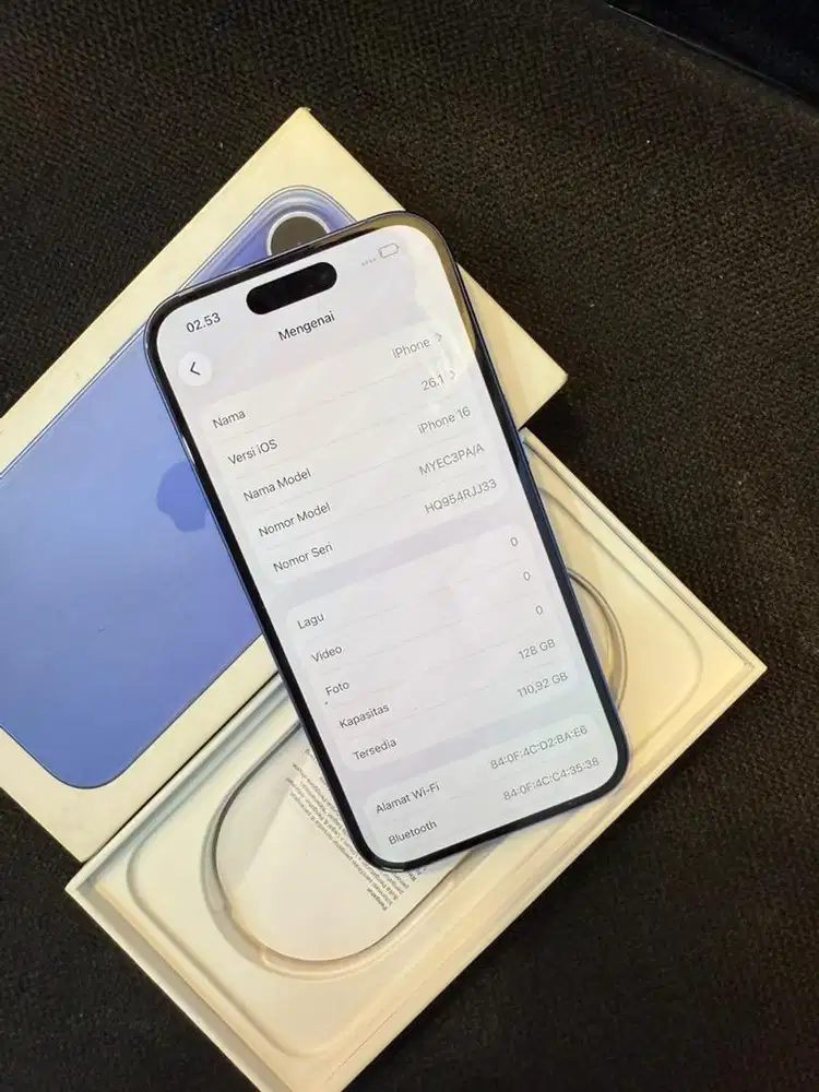 Iphone 16 128 garansi aktif
