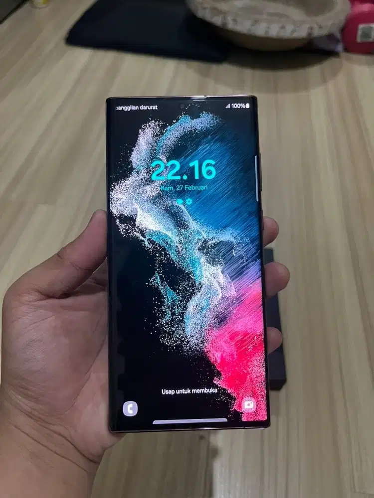 Samsung Galaxy S22 Ultra 5G Ex resmi 12/256 gb Fullset No minus