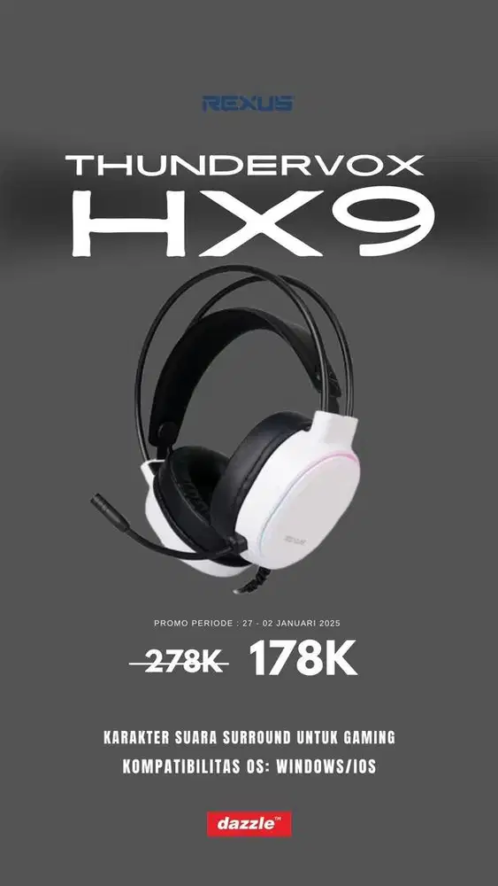 Rexus headset kabel HX14