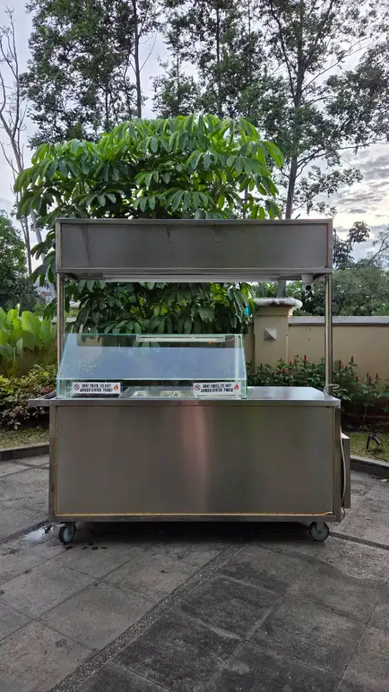 Gerobak Stainless 304 Ukuran 180x205 (Banyak BONUS)