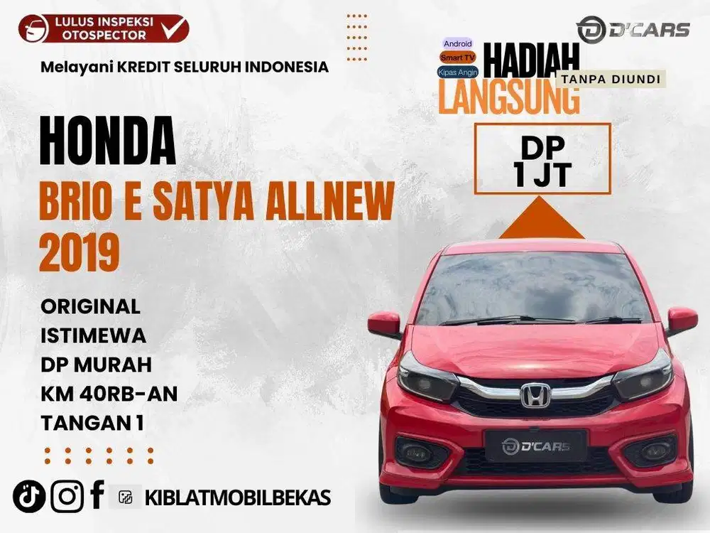 HONDA BRIO E 2019 LOW KM AC DIGITAL TANGAN 1