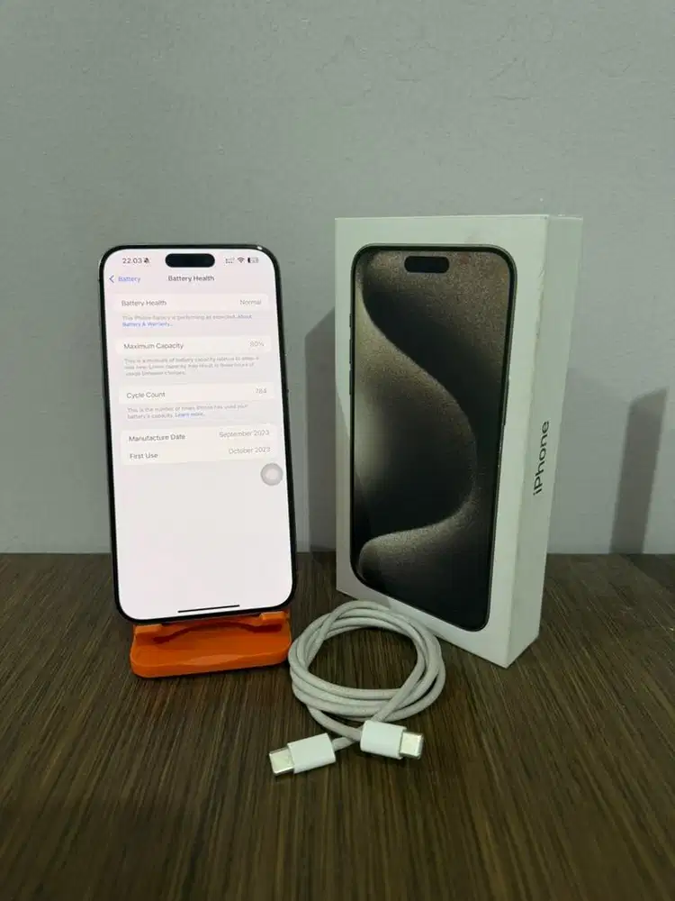 iPhone 15 Pro Max 256gb Fullset Original Resmi iBox