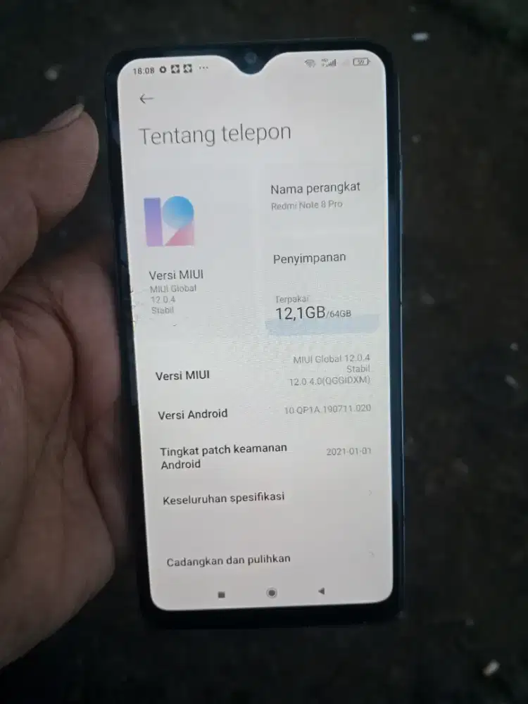Xiaomi note 8 pro ram 6/64 NFC