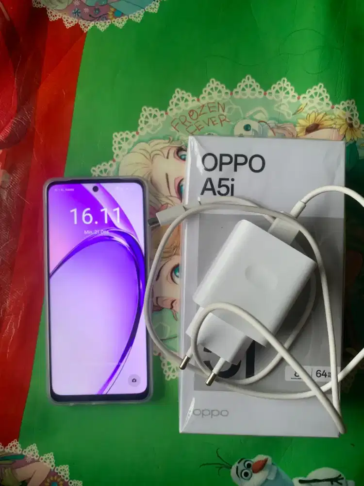 Oppo a5i 4+4/64 ungu fullset mulus