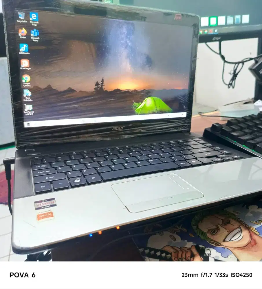 Laptop ACER AMD /Ram 4gb/500gb/baterai ok,Tuk kantor,pelajar,usaha,DLL