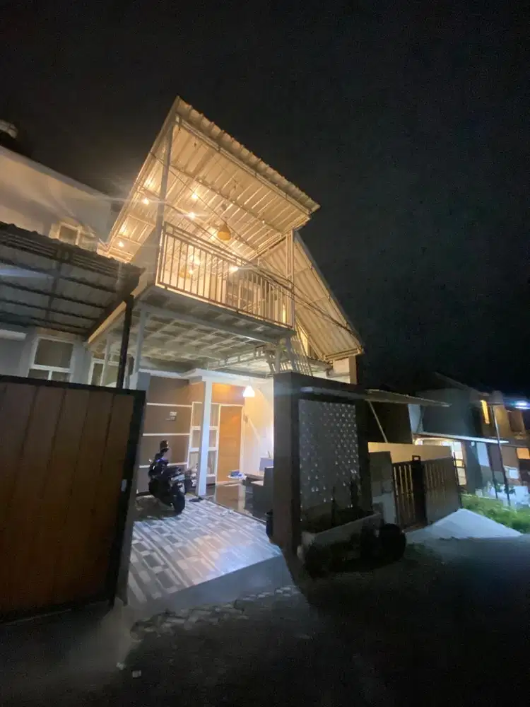 Rumah estetik full furnish kota malang