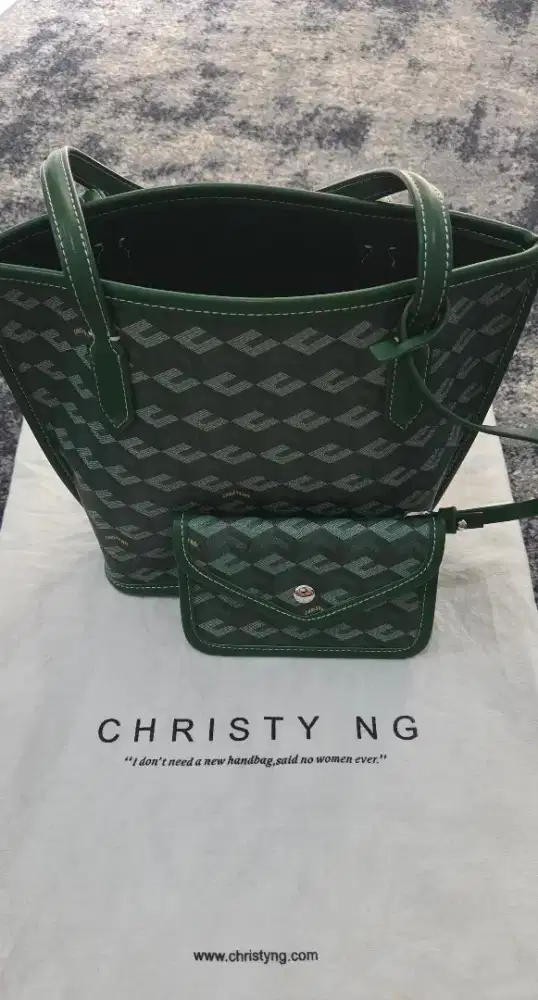 Tas Ruso Mini Tote Bag Green Christy Ng  - ORIGINAL 100%