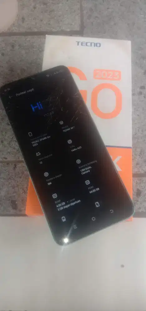 Tecno spark ram 4 64GB