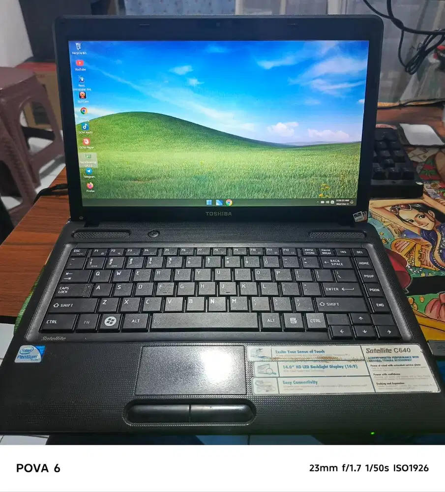 Laptop Toshiba Intel /Ram gb/SSD/ Tuk kantor,pelajar,usaha