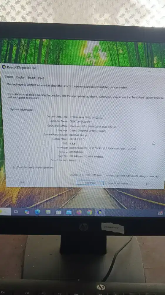 CPU komputer bekas pemakaian 1 tahun nego