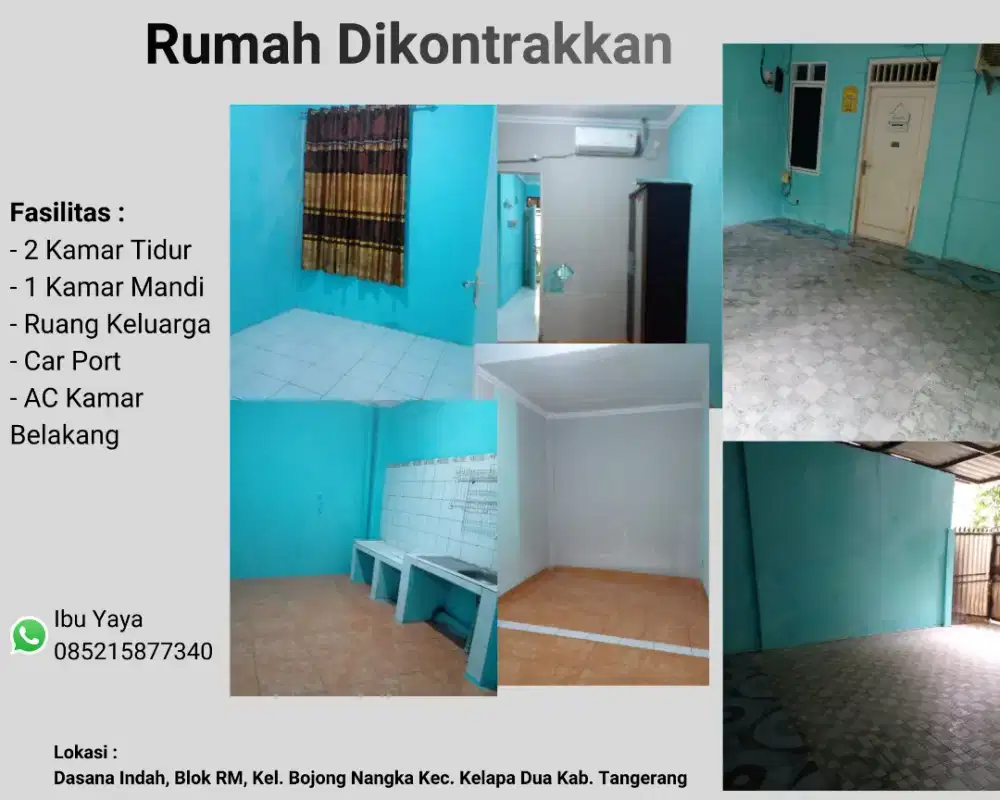 Rumah Dikontrakkan di Tangerang