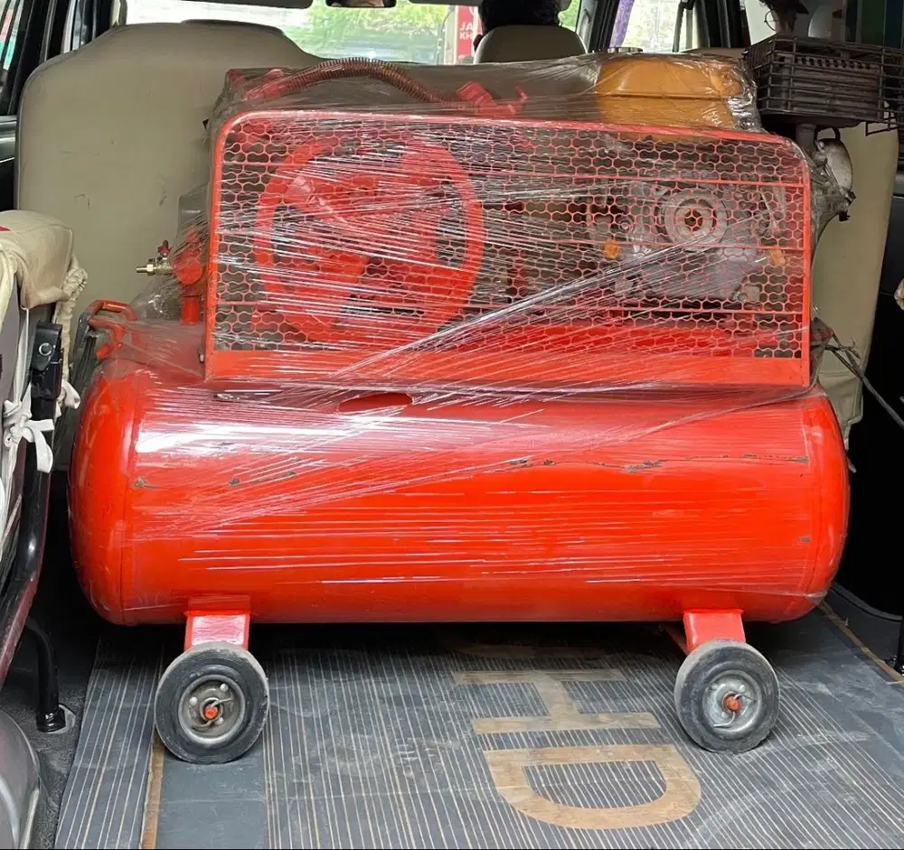 Kompresor Bensin 2HP Tabung Shark Mesin Tagawa 5.5HP