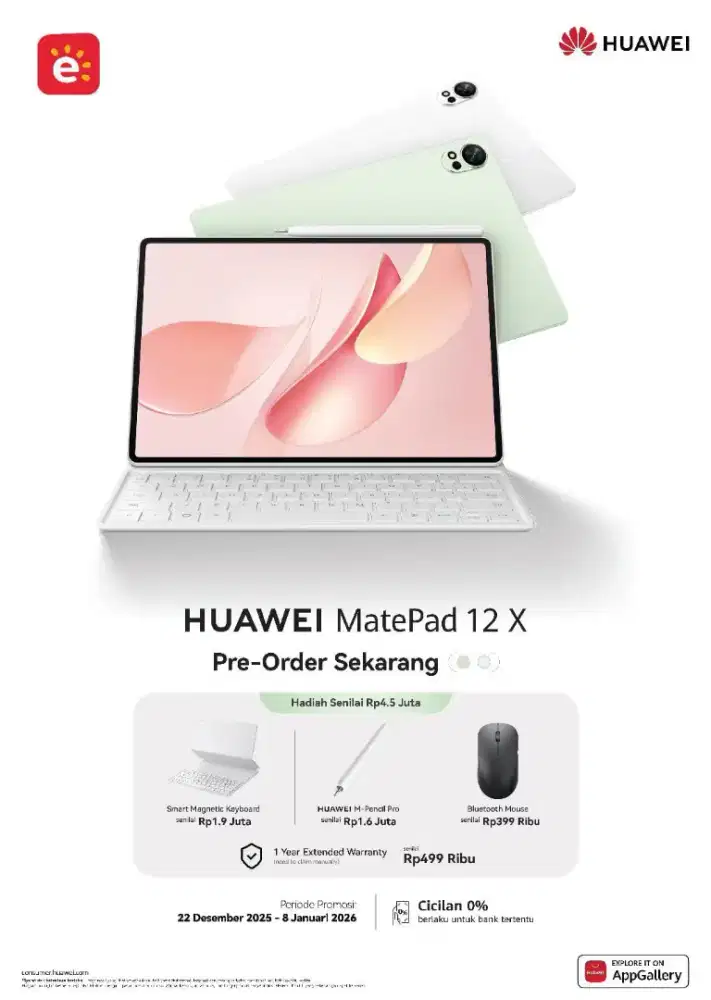 Cicilan Huawei MatePad 12x 2026