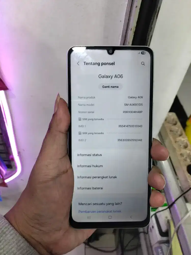 Samsung A06 4/128 resmi