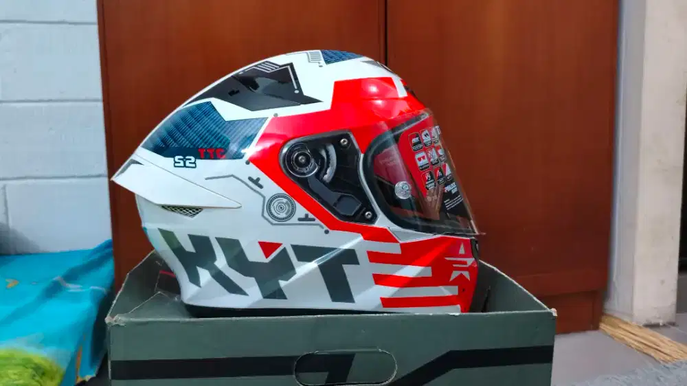 Helm KYT TT Course Full face Ex hadiah XL