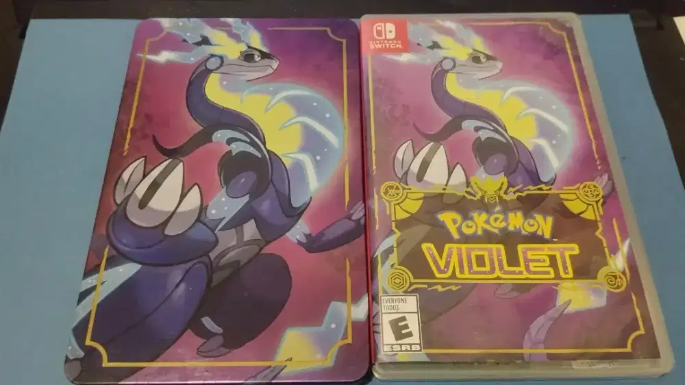 Cartridge Game Nintendo Switch Pokemon Violet + Steel Case