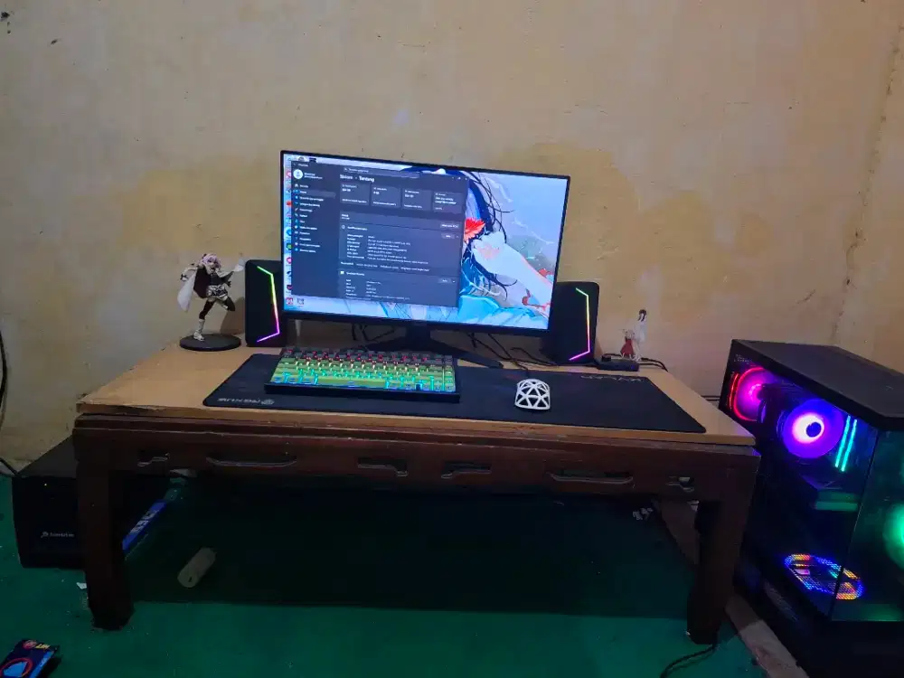 Pc Gaming RTX 4060TI INTEL I5 GEN 13 ( Monitor+Pc+Mouse+Keyboard+UPS)