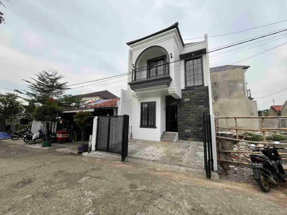 Rumah Dijual Siap Huni 2 Lantai di Nanggewer, Cibinong. Dekat Akses Tol Sentul Sirkuit!