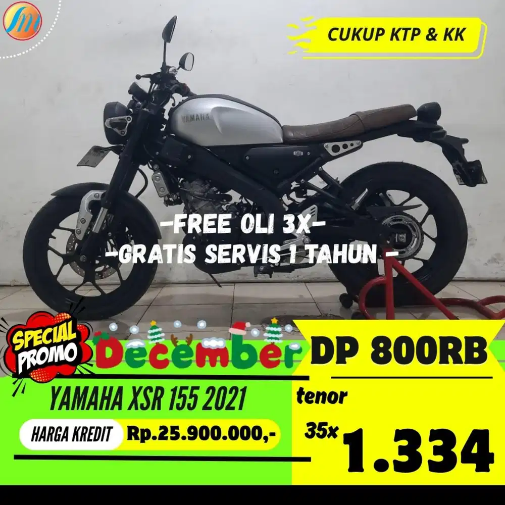 DP CUKUP 800RIBU YAMAHA XSR 155 2021 ANGSURAN TERJANGKAU BERGARANSI