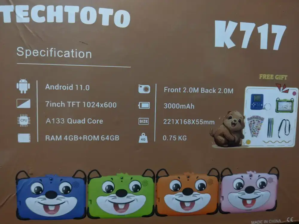 Techtoto K717 tab edukasi anak BNIB