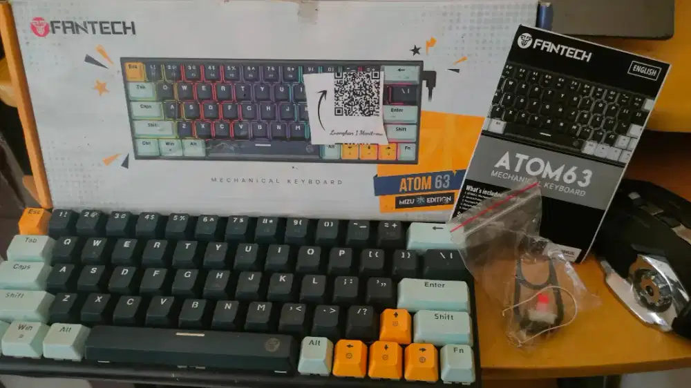 Keyboard mechanical Fantech Atom Mizu 60%