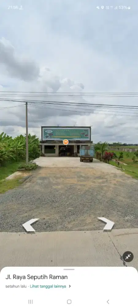 Jual lahan dan bangunan strategis untuk usaha