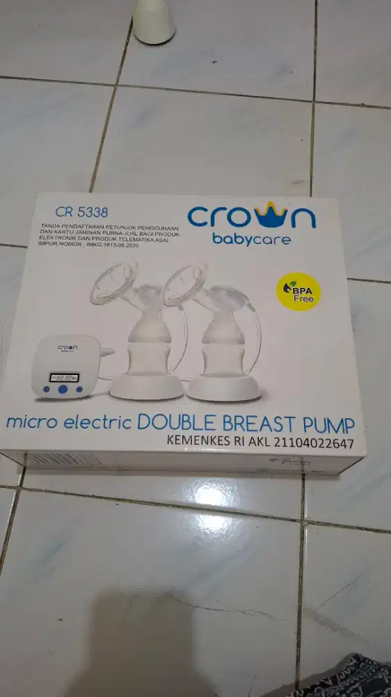 BARU Pompa Asi 2 tungku merk crown baby care (ex.gift)