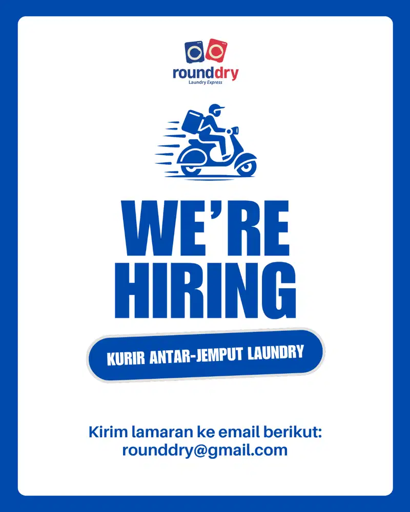 Kurir Antar-Jemput Laundry (Motor) Yogyakarta