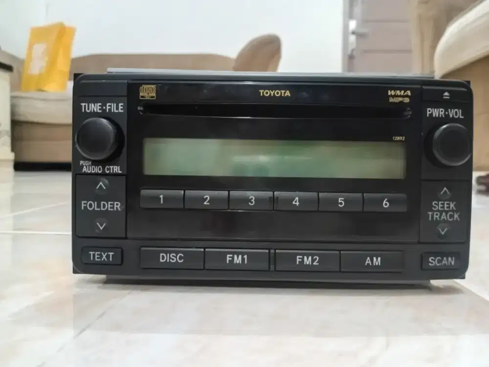 Head unit toyota asli ori toyota 100% original ukuran 7 inch