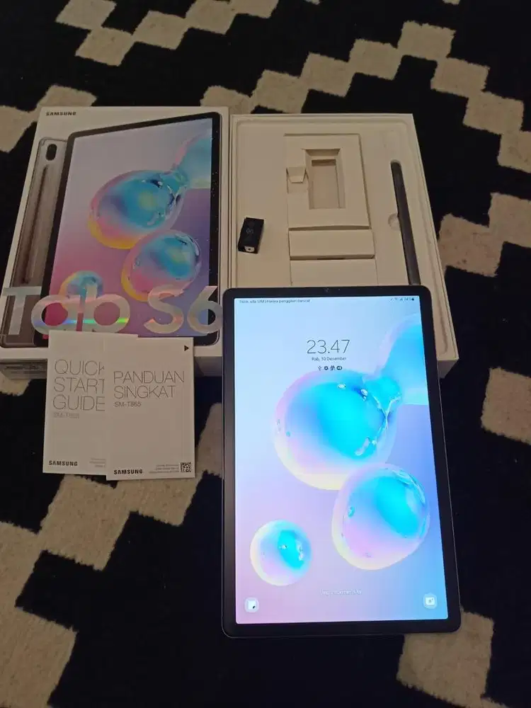 Galaxy Tab S6 6/128gb with S Pen Cellular 4G + wi-fi  grs Resmi Sein