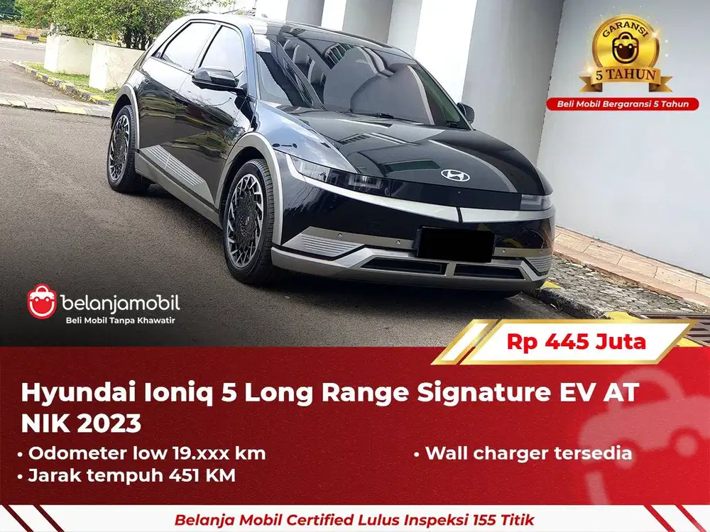 [ GARANSI 5TH ] Hyundai Ioniq 5 Long Range Signature EV AT 2023/2024