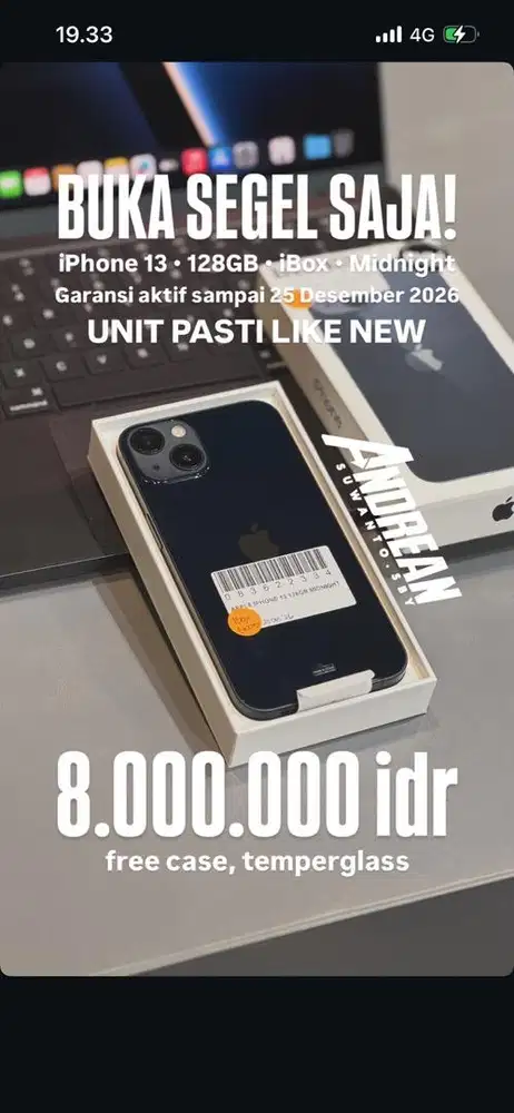 Iphone 13 128gb buka segel aja
