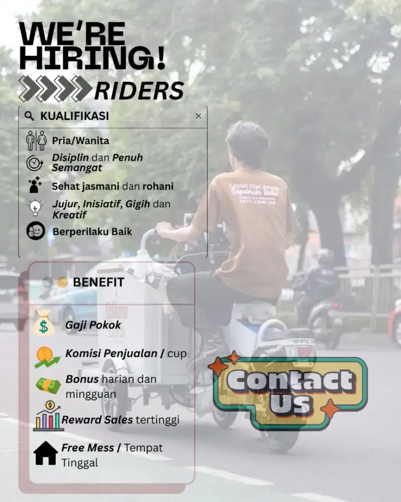 BUTUH MITRA RIDER KOPI KELILING