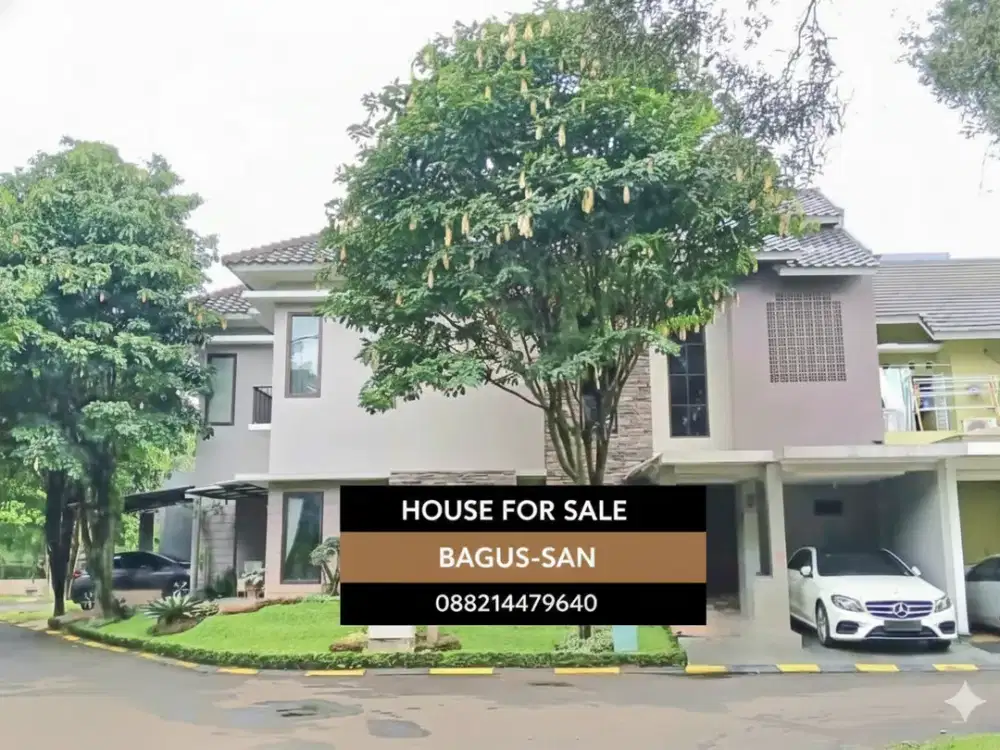 Rumah Hook Dijual Luas 189 M2  Dalam Cluster  Sektor 9 Bintaro Jaya Tangsel
