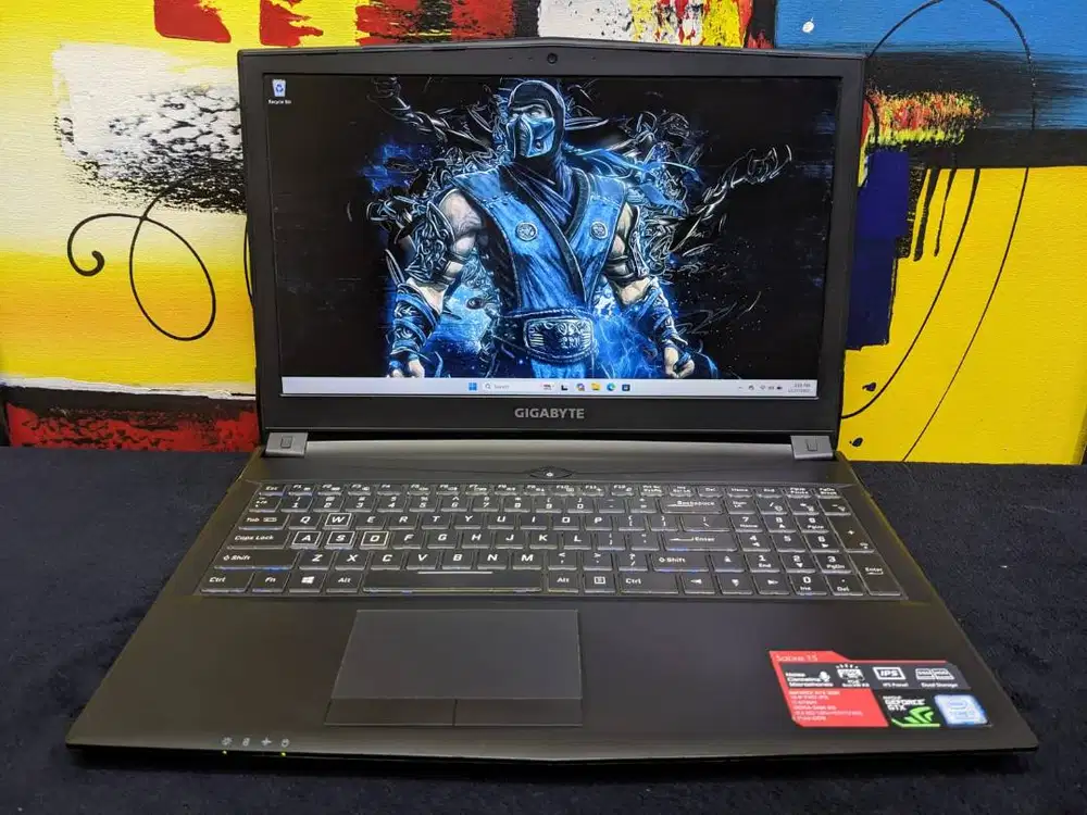 Laptop Gaming Gigabyte Sabre 15 Core i7 8750H 8/256+ HDD 1TB Nvidia GT