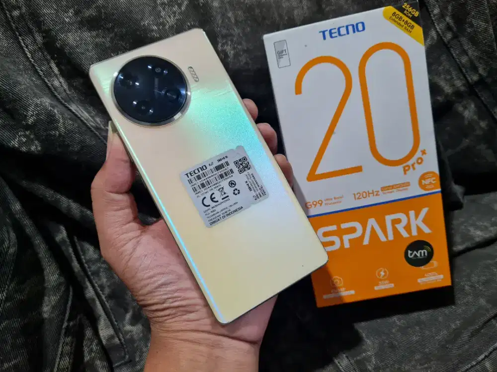 Tecno Spark 20 Pro plus ram 8/256gb mulus fullset original