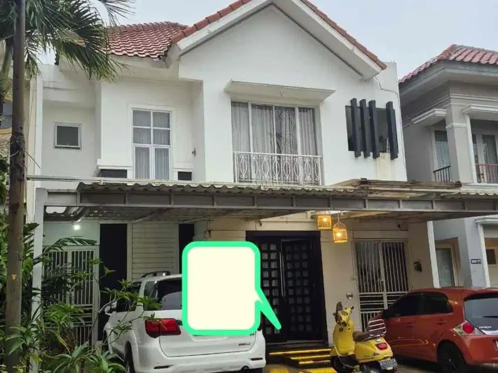 JD409 Jual rumah semi furnish kolam renang di legenda wisata