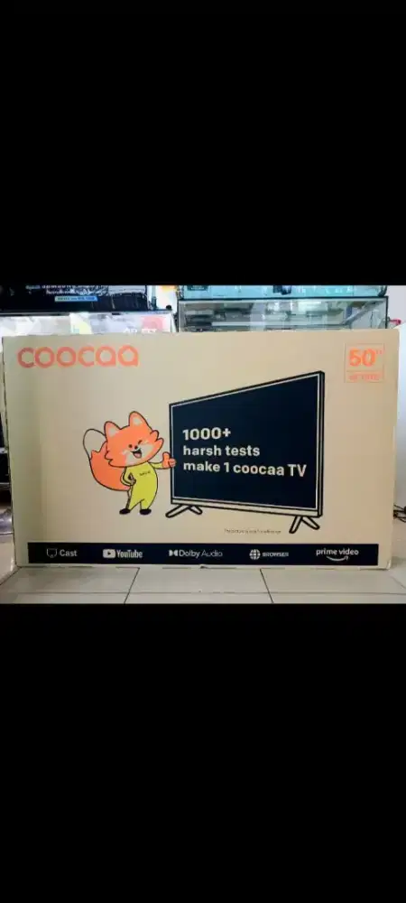 Coocaa smart tv 50inc segel garansi resmi+pasang bracket