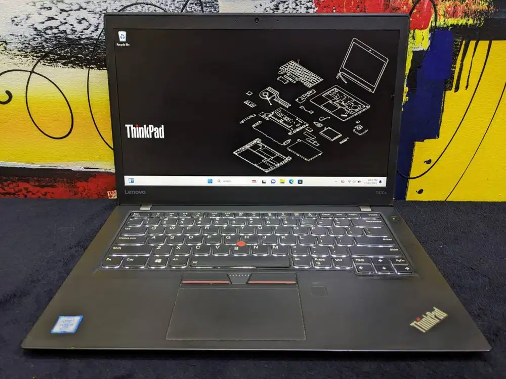 Laptop Lenovo Thinkpad T470s Core i7 7600U 8/256 Slim Siap Pakai