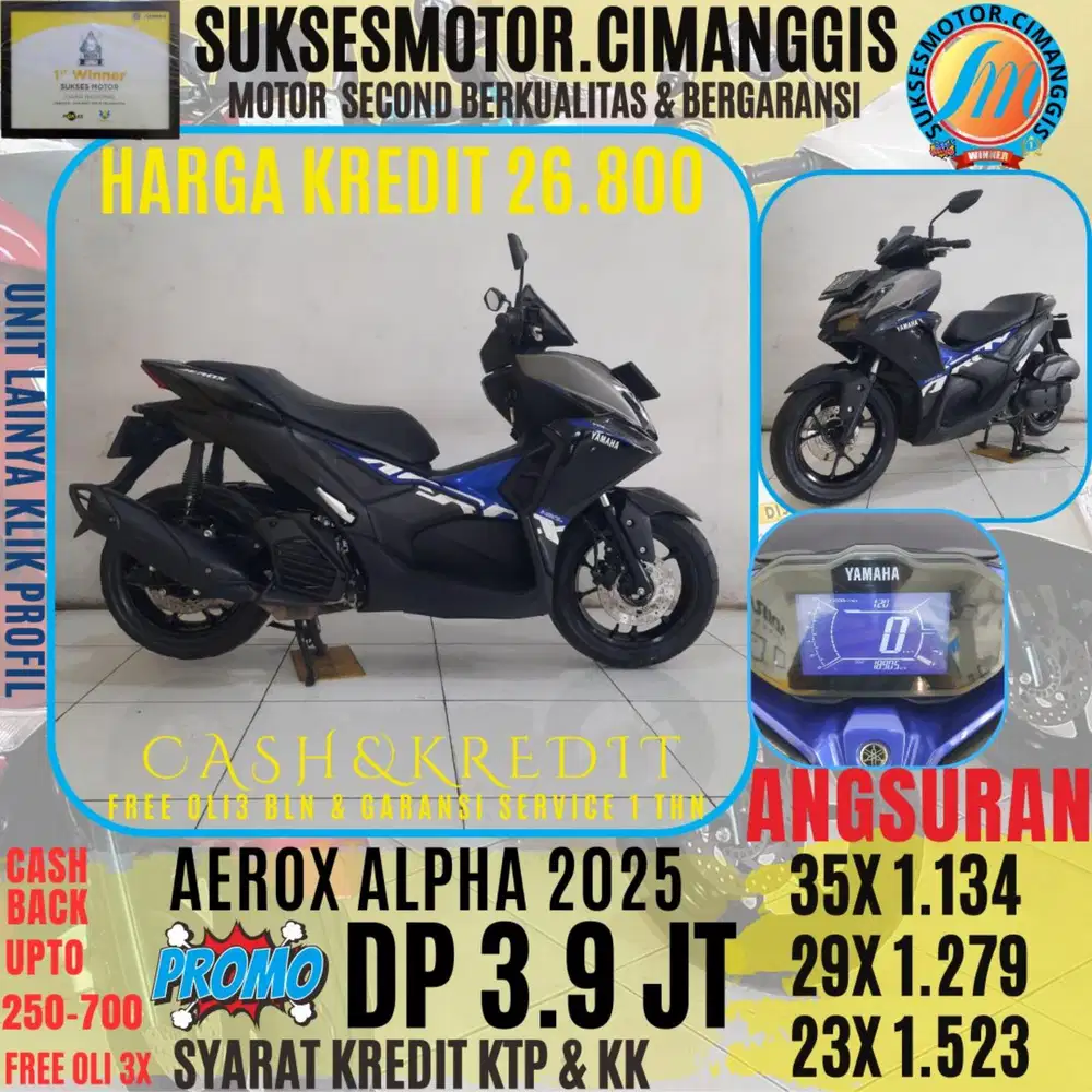 AEROX ALPHA CASHBACK UPTO 700 RIBU FREE OLI3BLN
