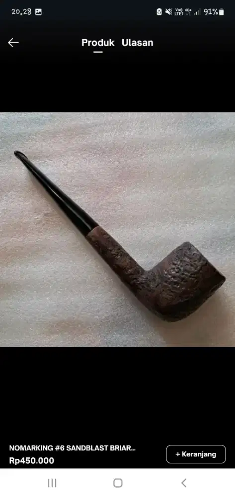 Pipa cangklong kayu briar estate