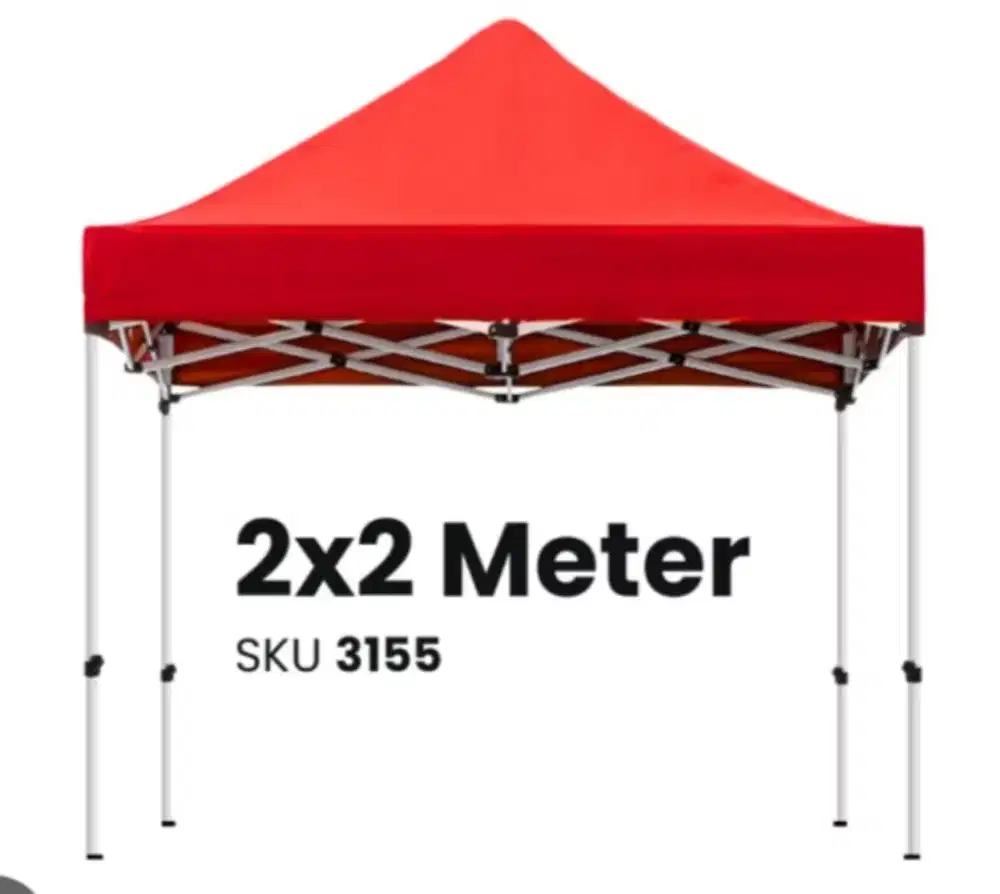 Tenda lipat,  ukuran 2m X 2m