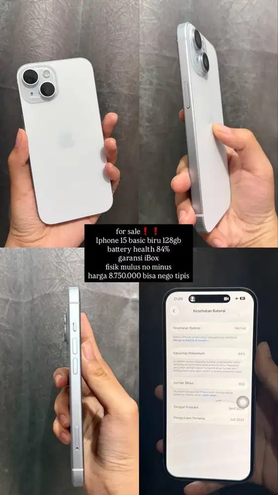 Jual iPhone 15 ex ibox