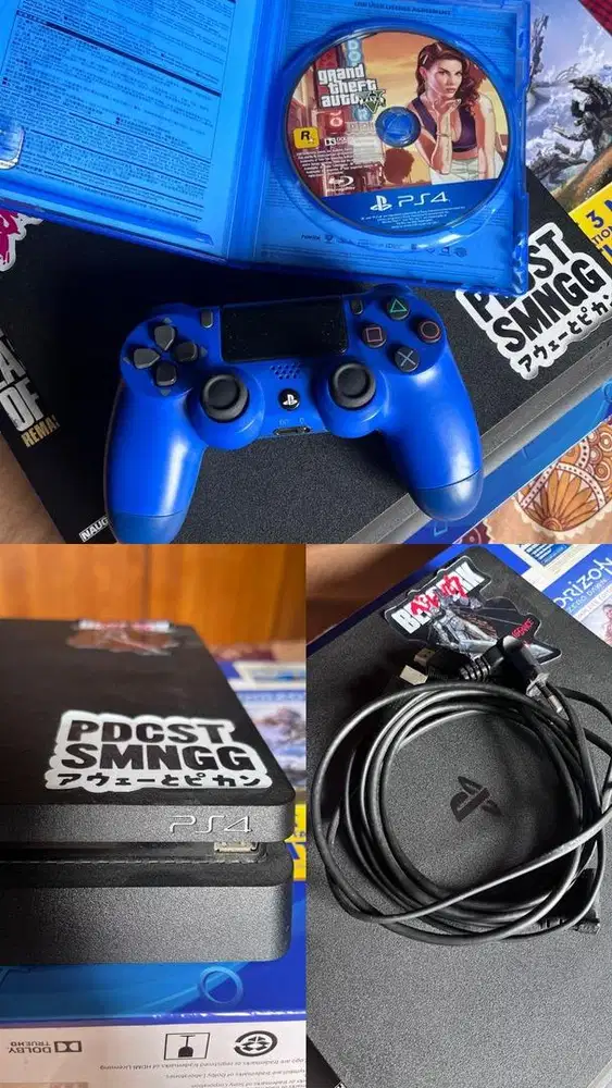 PS 4 1TB bekas + GTA 5 (disc)