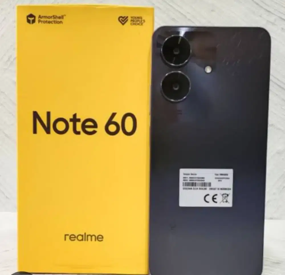 Murah hp Realme Note 60 4/64  lkp mulus normal, bs TT