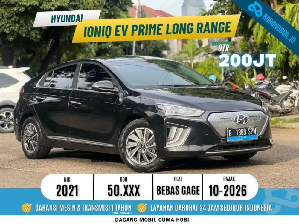 Hyundai Ioniq Prime Ev Longrange 2021 Hitam