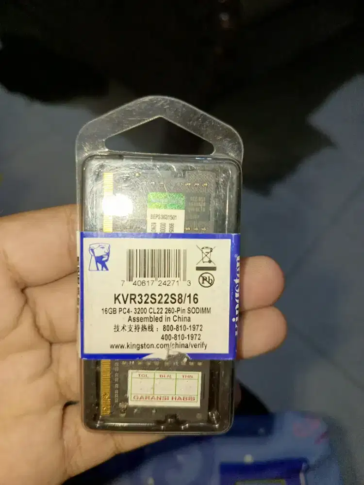 RAM Kingston 16 GB sodimm