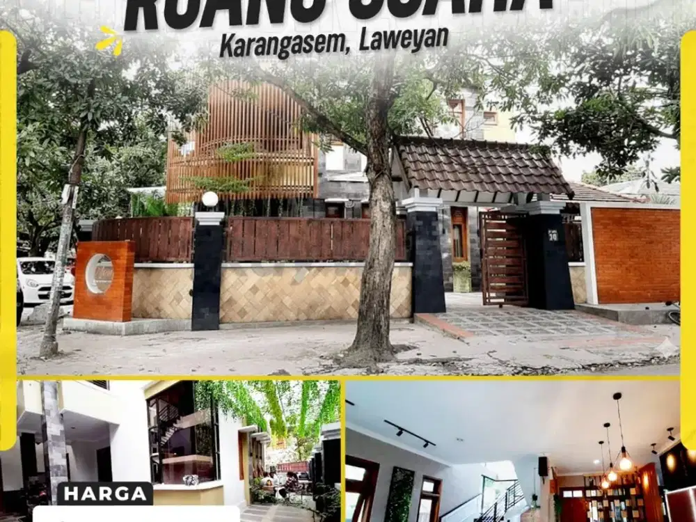 Jual Ruang Usaha Modern Full Furnished di Karangasem Laweyan