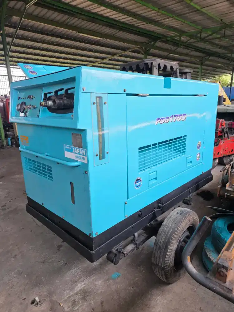 Dijual compressor airman pds 175s engine nissan td23 siap pakai