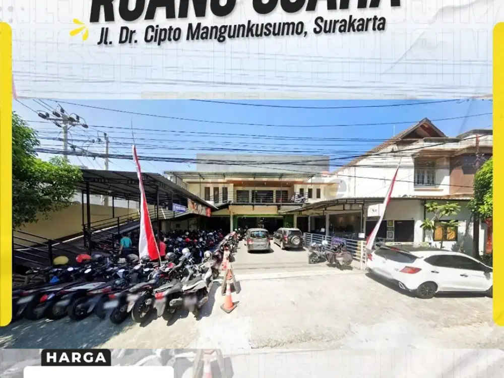Dijual Ruang Usaha di Jantung Kota Solo Dekat Solo Paragon!